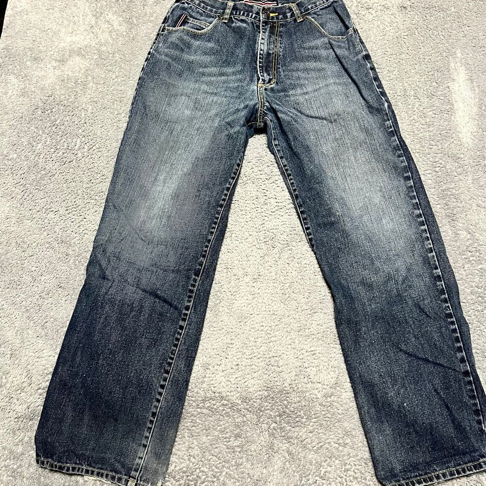 Phat Farm Jeans Mens 30 x33 (30x30) Blue Denim Straight Leg Zip Fly